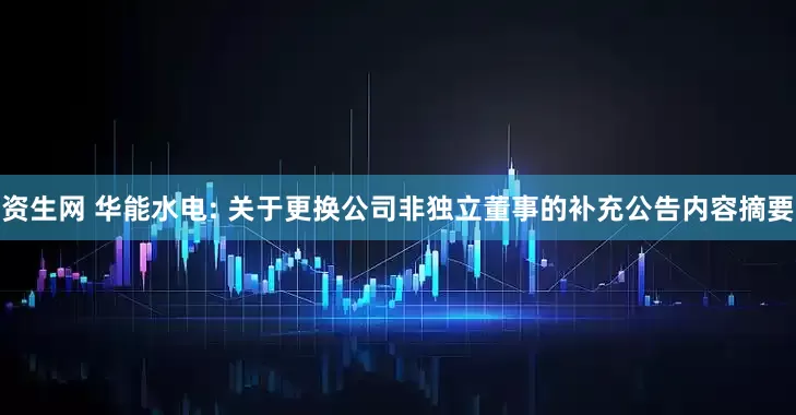 资生网 华能水电: 关于更换公司非独立董事的补充公告内容摘要