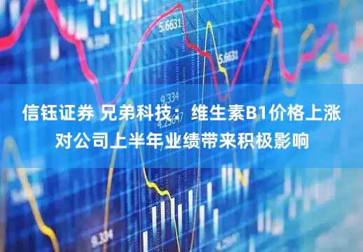 信钰证券 兄弟科技：维生素B1价格上涨对公司上半年业绩带来积极影响
